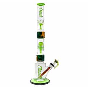 Cheech - 24.5" Detachable Part 2-Tree Perc W/ Ice Pinch Water Pipe Slime Green - [CHWP01]